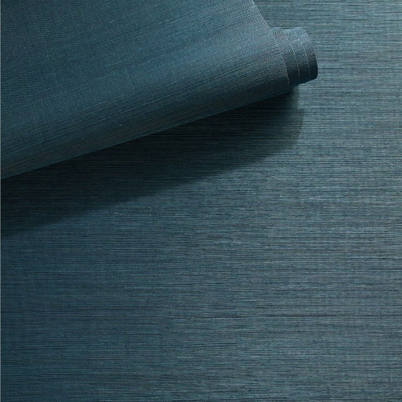 Serena & Lily | Two rolls of Grasscloth Wallpaper - Amalfi Blue color - Picture 2 of 7